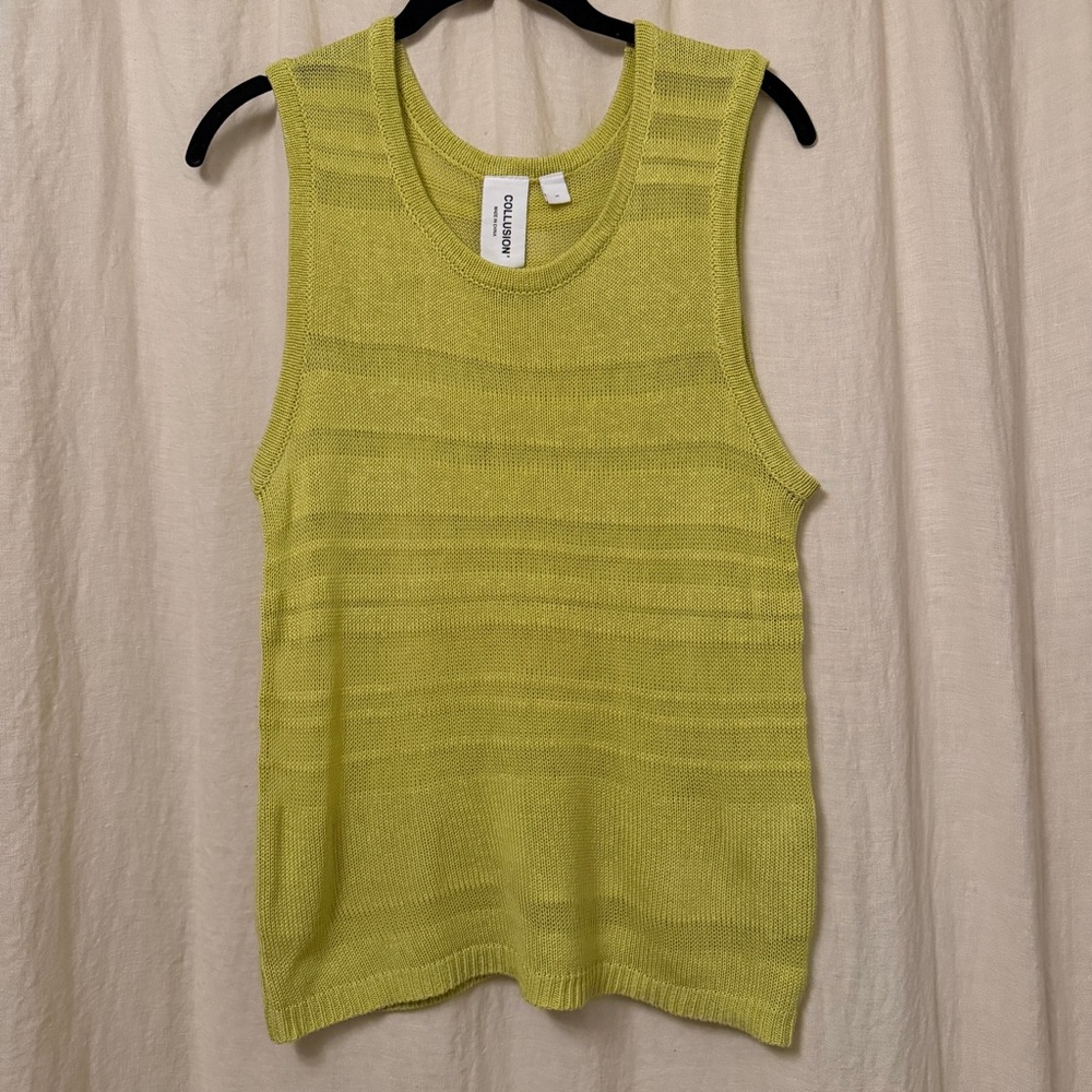 Collusion Semi-Sheer Knit Tank